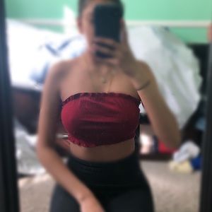 Cropped tube top